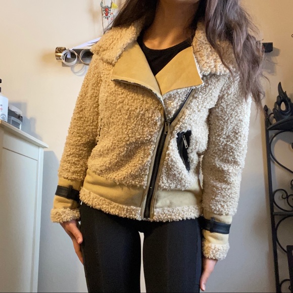Gianni Bini Sherpa Moto Jacket - Picture 4 of 5